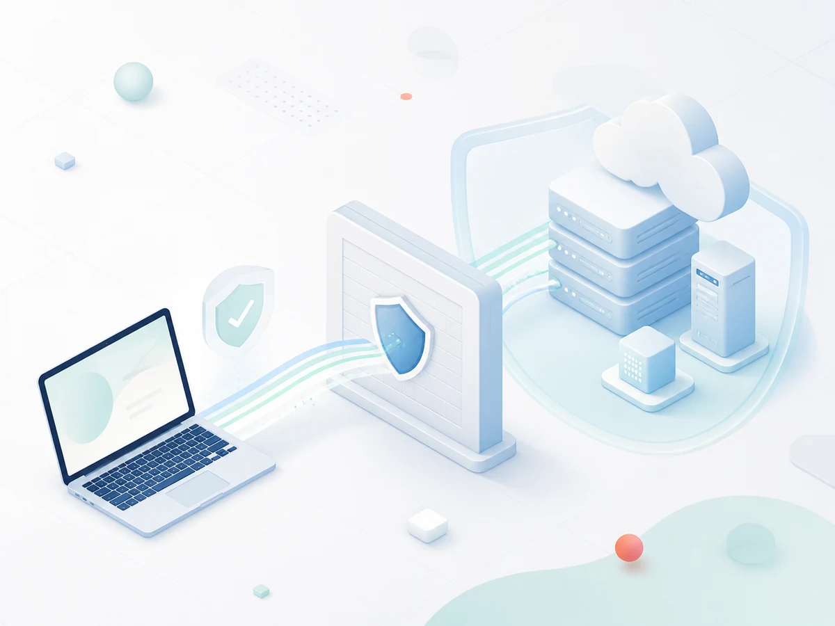 User connecting securely to cloud applications and a virtual desktop